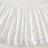 Bed Decoration Elastic White Fringed Bed Skirt Ruffled Dust-proof Bedspread Stretchable Romantic Bed Cover Bed Room