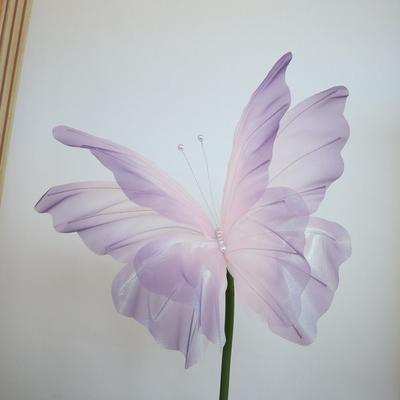 50cm Artificial Butterfly Giant Gauze 3D Silk Yarn Butterfly New Fake Butterfly