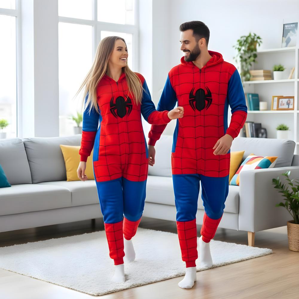 Piżama Onesie Kigurumi Kostium Przebranie Spiderman Xl: 175 - 185Cm