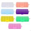 10 Compartments Plastic Storage Box Sewing Craft Accessories Container Sturdy Compact Multipurpose