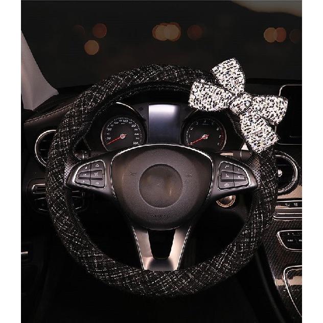 2023 neue Auto Lenkrad Abdeckung Kleinen Duftenden Wind Einfache Atmungsaktive Schweiß Absorption Anti-slip Bogen Damen Auto