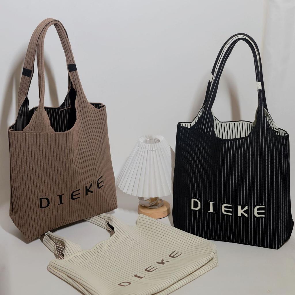 Striped Bag, Tote Bag, Large Capacity Bag, Casual Bag, Handbag, Shoulder Bag, Ladies' Bag