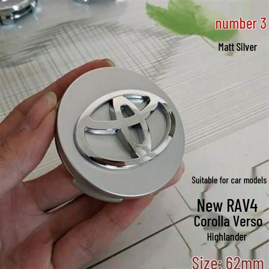 Fits Toyota models like Camry, Corolla, Reiz, Vios, and Levin. Includes logo and wheel covers.