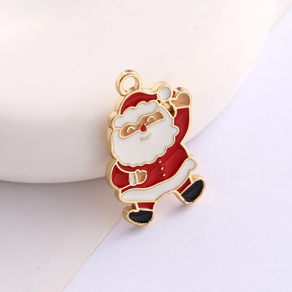 Alloy Drip Cartoon Santa Snowman Bells Diy Bracelet Pendant Pendant Accessories