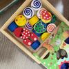 Jigsaw Wooden Montessori Toys Shape Colorful Matching Blocks  Boys and Girls
