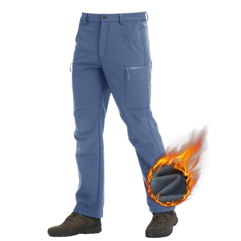 Autumn and Winter Men's Padded Warm Large Size Loose Straight Outdoor Mountaineering Charging Pants Men S Casual Pants Clothing Work Pants
