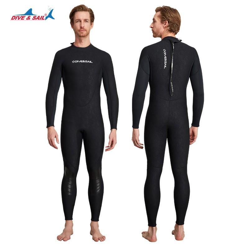 Warm Diving Suit 1.5mm One-piece Long-sleeved Cold-proof Snorkeling Surfing Swimming Wet