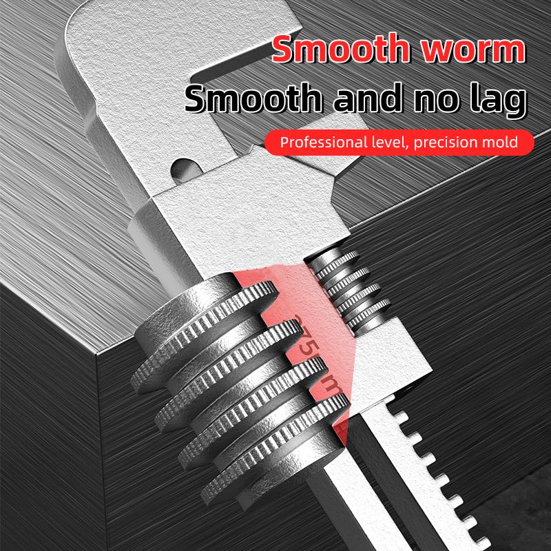 Cheie ajustabilă versatilă de tip F Cheie multifuncțională din oțel pentru chiuvetă de baie Cheie mare deschisă de uz casnic Repararea țevilor de baie