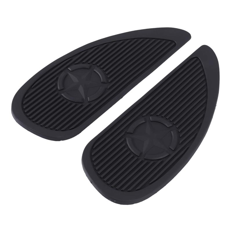 Precise 1Pair Motorcycle Tank Traction Pad Side Gas Knee Grip Protector Anti Slip Sticker For Kawasaki Suzuki Honda