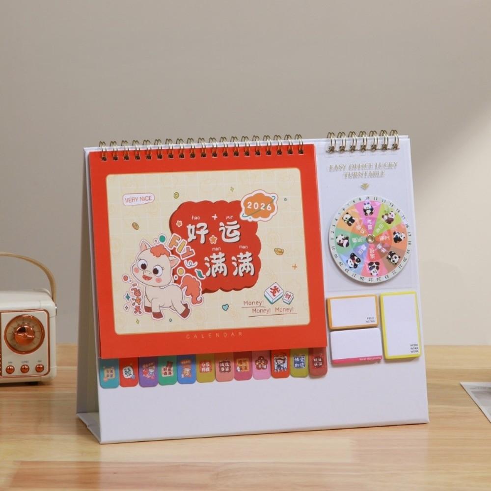 Monats-Datumsanzeige 2026 Tischkalender Chinesischer Neujahrsstil Monatsplaner Tagesplanung