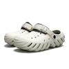 Large size men's hollowed-out breathable hole shoes trendy casual thick-soled bag head drag outdoor cool slippers 2025