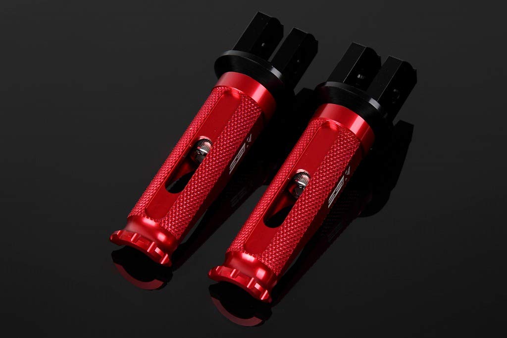 

SSK фрезерованная алюминиевая двойная подножка гоночного типа для пассажирской части крепления цвет: черный, цвет подножки: красный красный