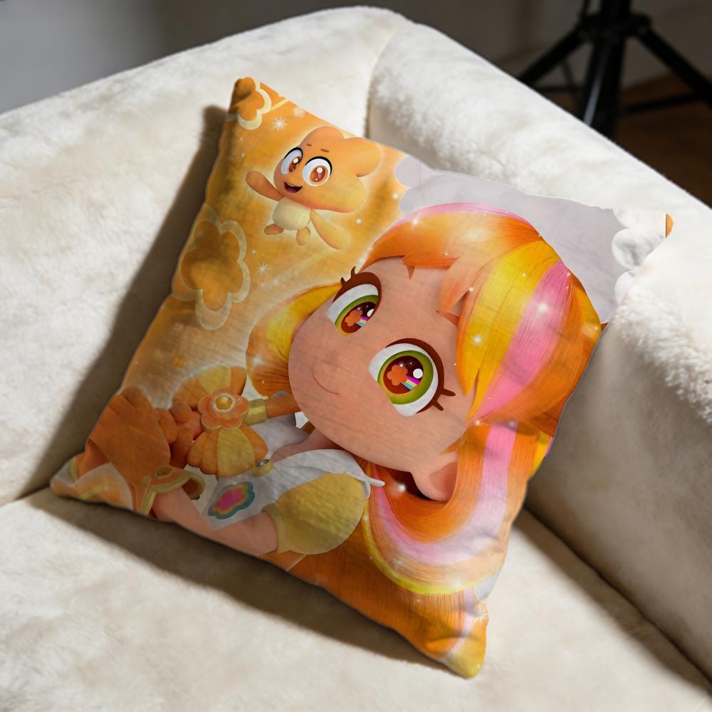 Hot RRainbow Bubblegemed Cushion Cover Soft Decorative Pillow Case Suitable for Bedroom Sofa Car Travel Use