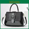 Stylish Pu Crocodile Pattern Tote Bag With High-gloss Finish And Spacious Design For Everyday Use