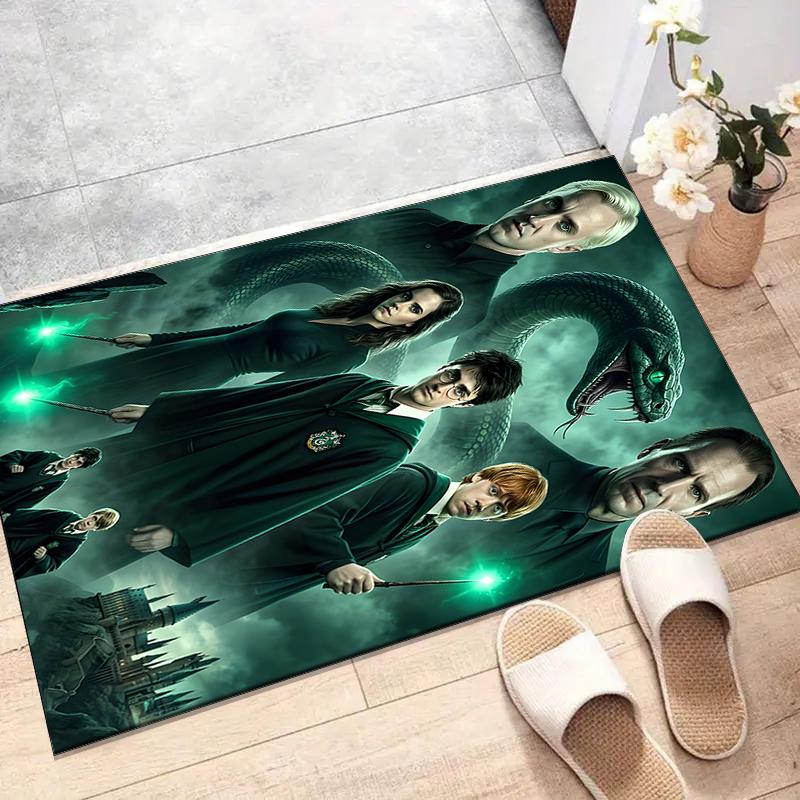 1pc Hogwarts5 Design Printed Area Rug Carpet for Bedroom Living Room Home Decor Rugs Mat Non Slip Mat Rug for Bedside