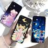 Cartoon G-Sailor M-Moons Phone Case For Samsung Galaxy A73,21,22,32,71,53,52,51,80,5G Soft Black Cover