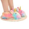 Pantofole Invernali Peluche Unicorno - Pantofole Cartoon per Coppie da Interno/Esterno con Tacco