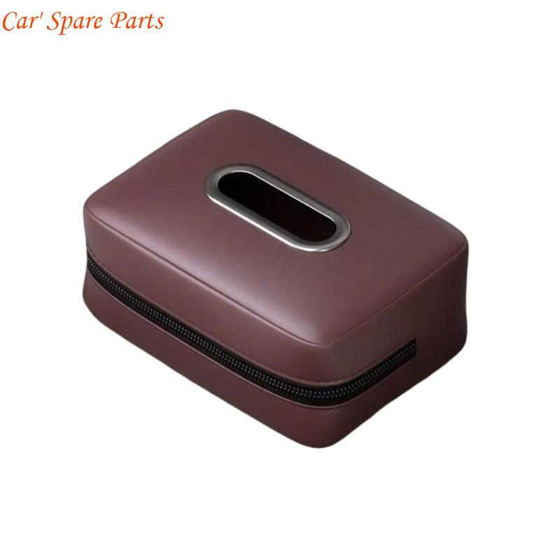 Y4UA Versatile Car Tissue Storage Car Tissue Container Elegant Vehicle Tissue Dispenser Large Capacity Car Napkin Holder
