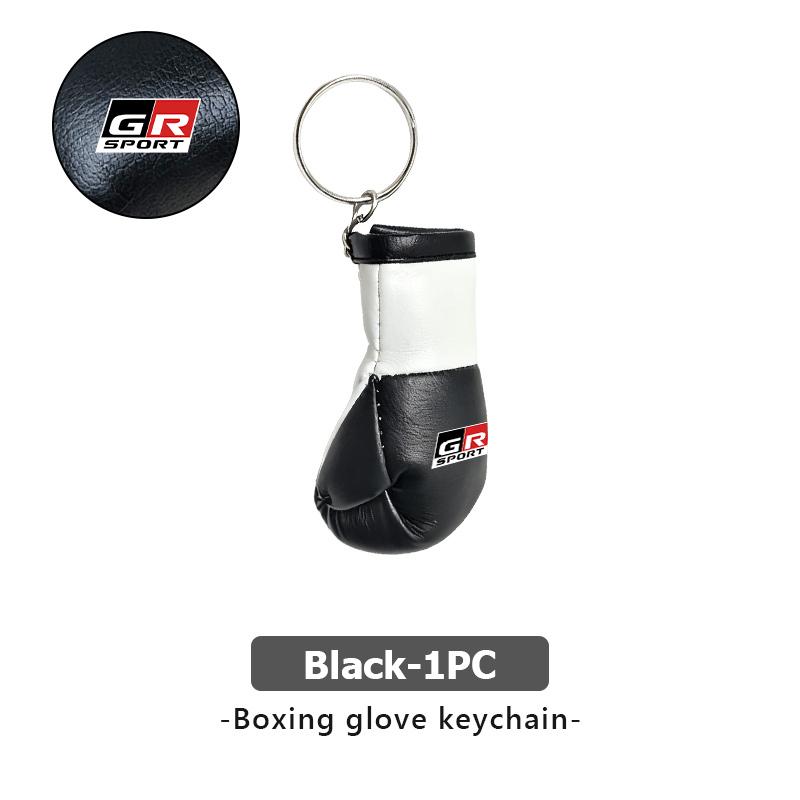 For Toyota Fashion Boxing Gloves Keychain Key Ring Backpack Pendant Creative Gift GR Sport Hilux Aygo TDR Yaris Corolla Rav4 CHR