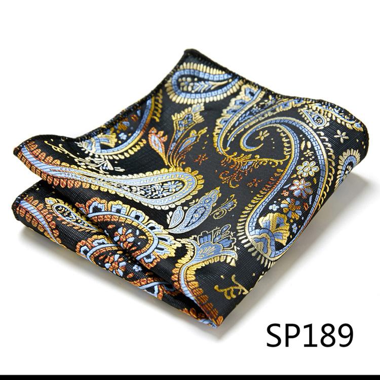Guangzhou 1200-Pin High-Density Men'S Elegant Retro Business Suit Jacquard Pocket Towel Square Towel