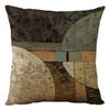 Popular Digital Splicing Geometric Printed Pattern Linen Pillow Case Home Decoration Does Not Include Pillow Core