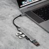 Dudao 6.3cm USB-C Hub (4-in-1) with 4x USB-A Ports (3x USB2.0 / 1x USB3.0) - Black (Model A16T)
