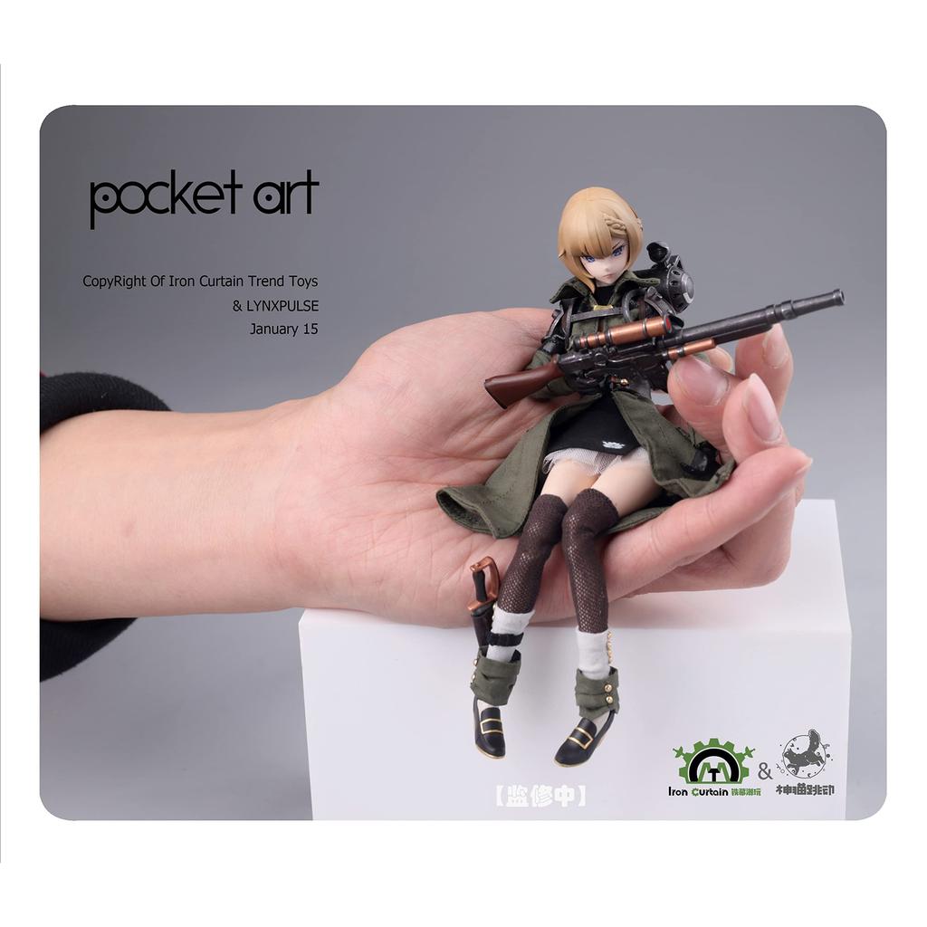 LYNXPULSE POCKET ART Series PA001 Emilia 1/12 Scale PVC&ABS Cloth Painted Action Figure