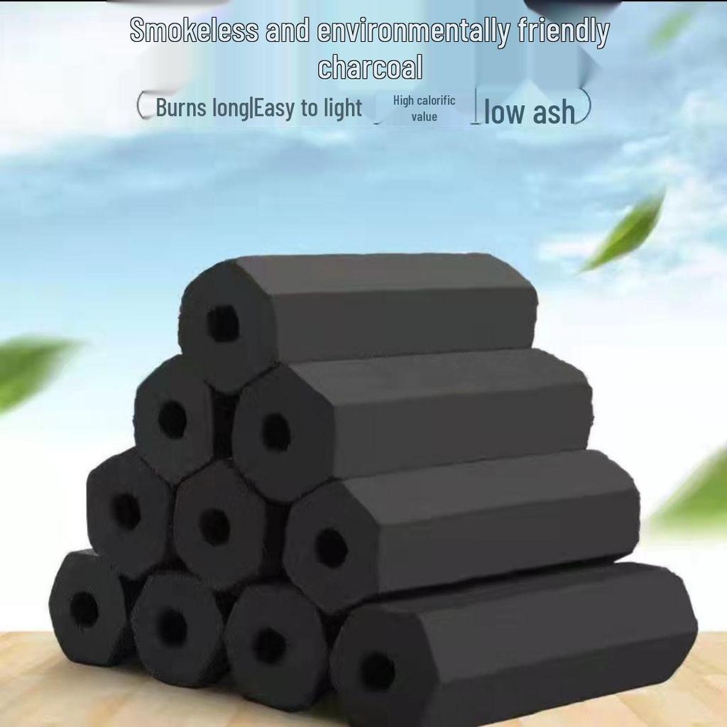 Flammable Smokeless BBQ Charcoal: Heat-Resistant, Long-Lasting Charcoal for Home Grilling
