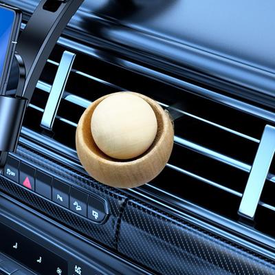 Car Fragrance Diffuser Flame-Proof Wood Odor Eliminator Natural Spherical Car Scent Diffuser for Automobile Home Bedroom Living