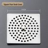 Stainless Steel Round Floor Drain Cover with Anti-Hair Filter and Handle for Hotel Bathrooms
