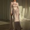 Fall Winter Women's Sexy Rhinestone Patchwork Evening Gown for Formal Party Crossbody Evening Dress