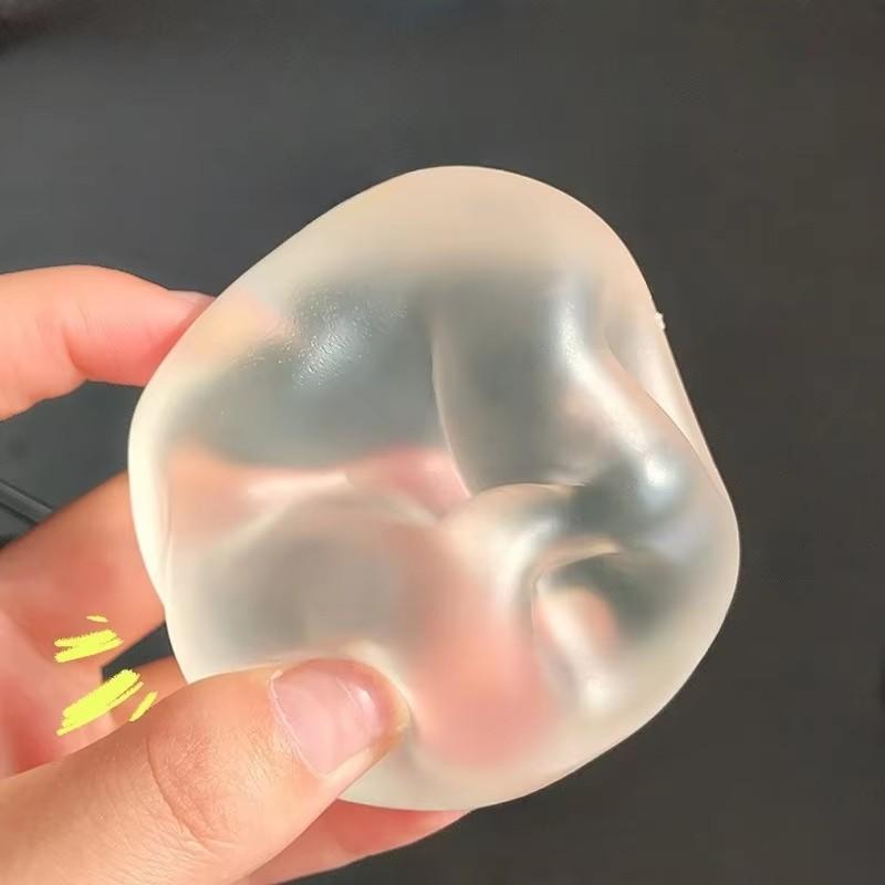 Knetbare Plastizität Mochi Fidget Spielzeug Transparenz Kokosöl Maltose Quetschspielzeug Lustiges Anti-Stress Sensorisches Spielzeug Für Erwachsene Geschenke