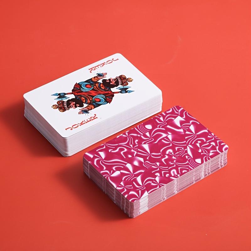 7 Dice and a Deck of Playing Cards Set, Transparent Flash Point Multi-sided Dice, Plastic Waterproof Game Poker, Board Game Casual Set