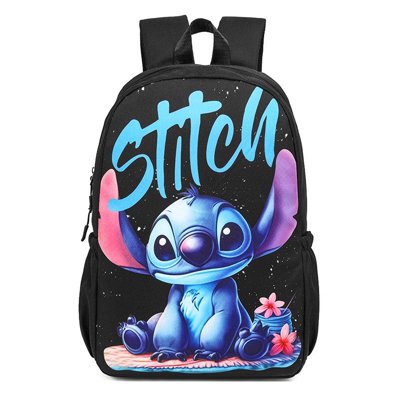 Cross-border Cartoon Print Backpack Set - Large Capacity, Casual, 3-Piece Student Schoolbag