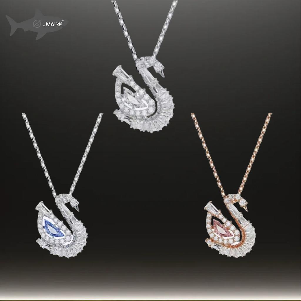 2025 New Hot Selling White Swan Necklace Pendant with Handmade Inlay Design, Dynamic and Natural, Essential for Banquets