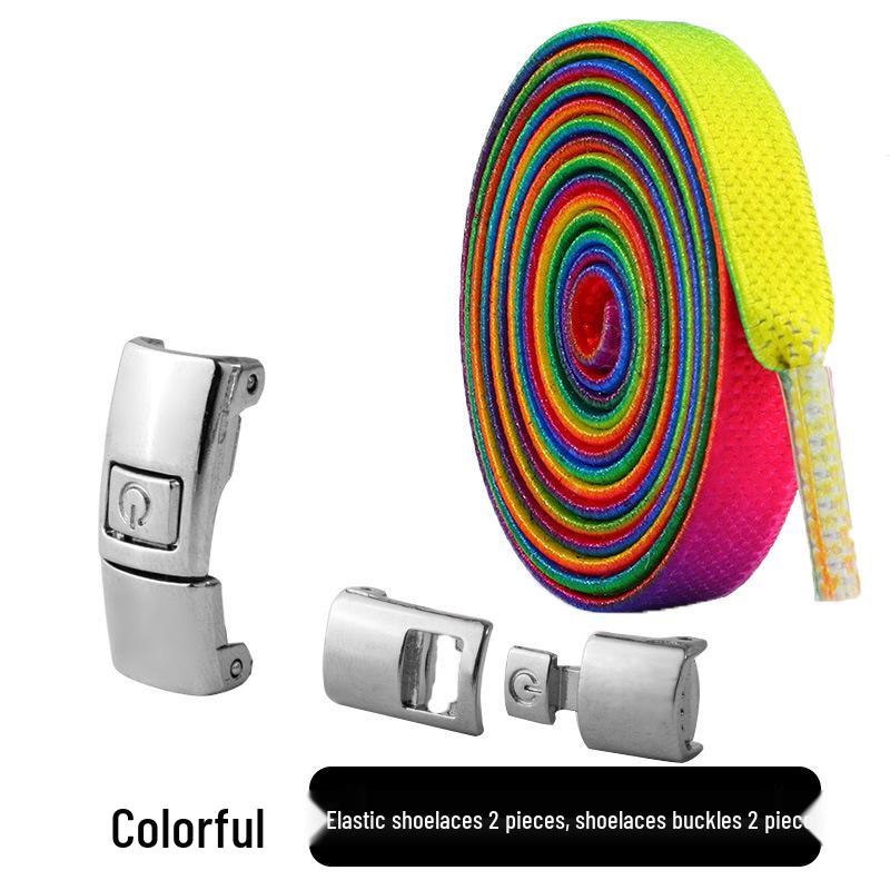 Mesh No-Tie Shoelaces with Interlock Buckle for Men & Women