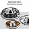 New Stainless Steel Pet Food Bowl Multi-size Large Capacity Dog Feeding Bowl Durable Easy Clean Slow Feeder Bowl for Puppy Cats