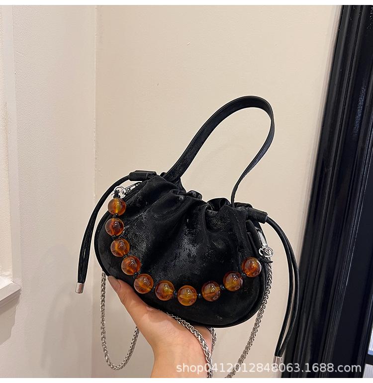 

Модное дизайнерское нишевое женское саквояж 2025 года, новый интернет-знаменитость, зарубежный стиль, сумка-мессенджер, популярная наплечная сумка чёрный