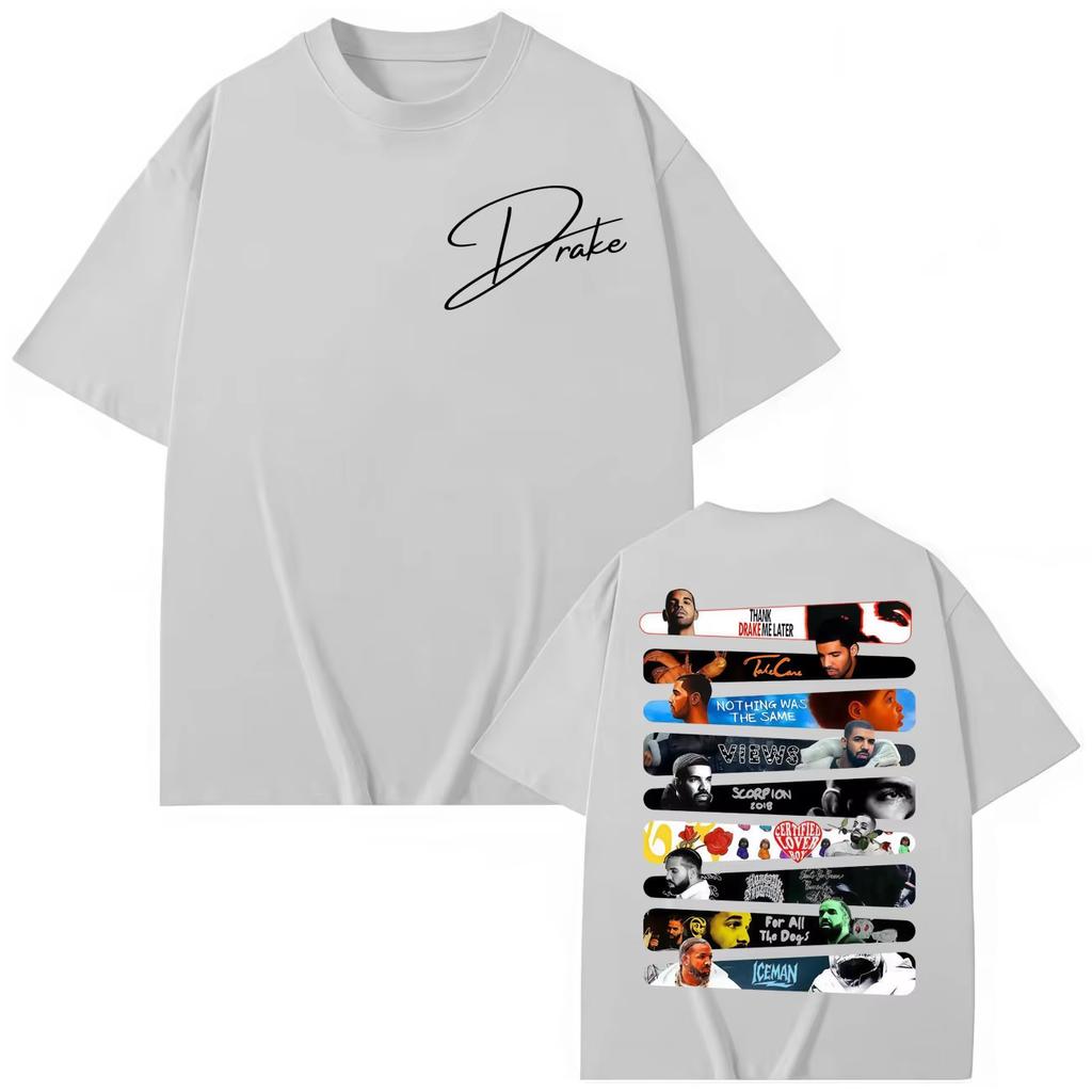Rapper Drake Springsummer Print T Shirt Mens Womens Fashion Hip Hop Short Sleeve Tshirts Summer Casual pure Cotton Tshirt