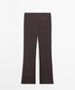 Masimodutti 100% Linen Kick Bell-Bottom Pants