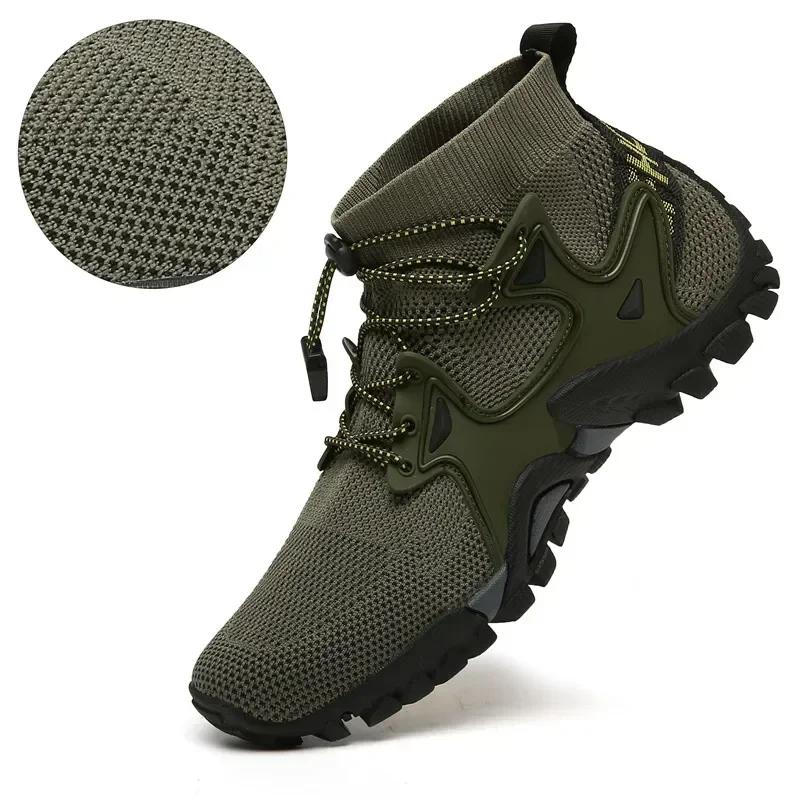 Fashion 2025 Summer Men's Casual Mesh Breathable Men's Sneakers Outdoor Slip-On Men's Shoes Lightweight Men Wading Shoes Zapatillas Male