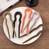 Resin Hairpin U-Shaped Hair Bun Elegant Hair Styling Tools  for Women Girls