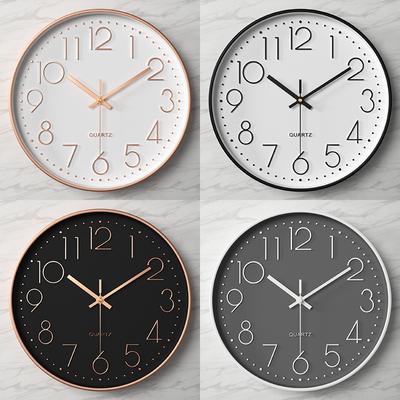 Uhren Wohnzimmer Leise Wanduhr Einfache Modeuhr Wandbehang Zuhause Dreidimensional Digital 40CM
