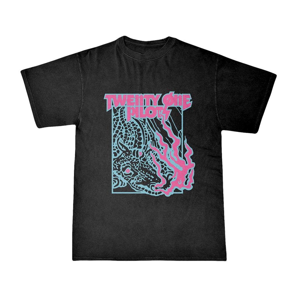 Vintage Casual T-Shirt Twenty One Pilots Band Women Men Short Sleeve Oversized Rapper Hip Hop Punk Street Harajuku Unisex Tees