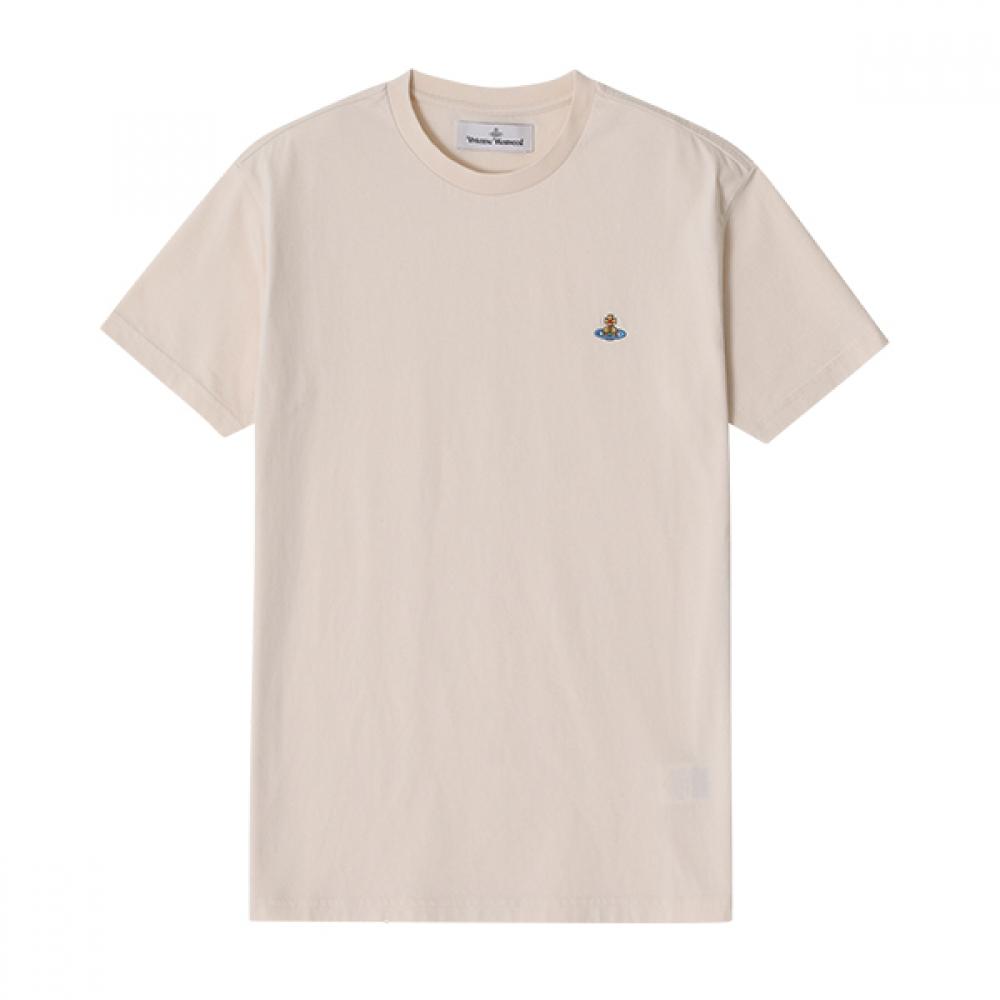 Vivienne Westwood 3g010013 J001m P403 Orb Of Logo Embroidery Public Short Sleeve Tee 3G010013 J001M P403 (L)