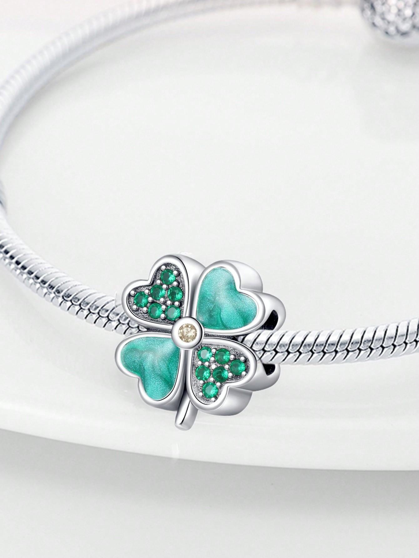 Компоненты для бусин-шармов Плата Счастливый символ: Сердце Бусина Компоненты Шарм-бусина Компонент Медный Металл Покрытый Совместимо С Шарм-бусина Компоненты Медь