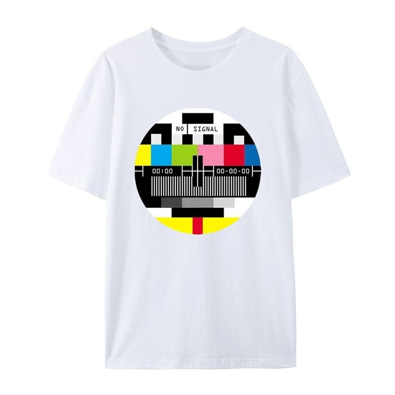 In The Summer of 2025, This T-shirt Is Suitable for Both Men Women When There Is No TV Signal. It Is A Loose and Versatile Shirt