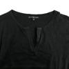 Ralph Lauren Japan Made 3/4 Ärmel Cutsew Schwarz Größe L Damen Baumwoll Tops(GEBRAUCHT)