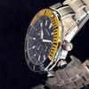 Used [BULOVA] Bulova/Men's watch/Stylish/Chronograph/Extremely rare/For men/Yellow gold.Silver.Blue color/Display item special price
