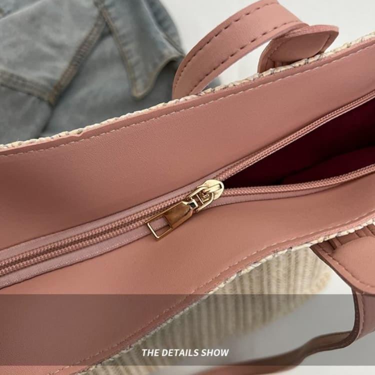 Straw Large Capacity Tote Bag Women's Shoulder Bag
